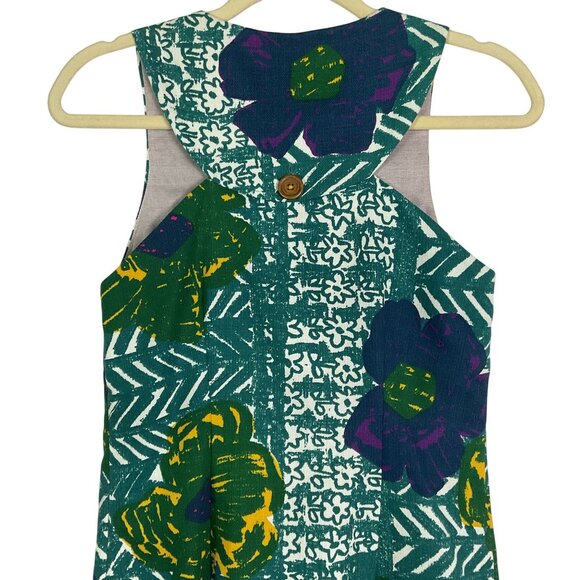 Anthropologie | Vanessa Virginia Graphic Hibiscus shift dress, US size 0, Pocket - Picture 8 of 14